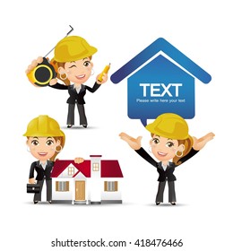 People Set - Profession - Engineer set 