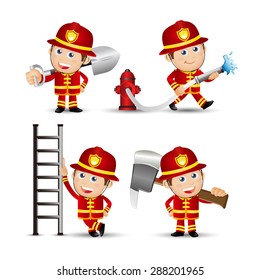 People Set - Profession - Firefighter