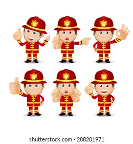 People Set - Profession - Firefighter