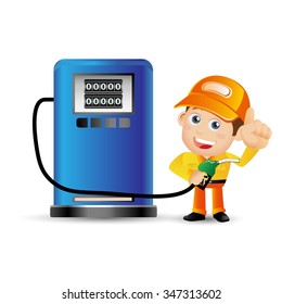 People Set - Profession - Gasoline boy