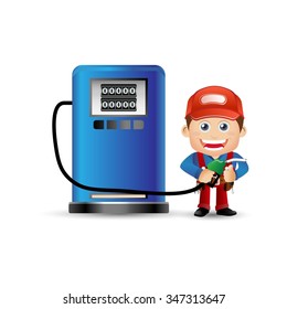 People Set - Profession - Gasoline boy