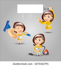 People Set - Profession - Housekeeper