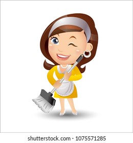 People Set - Profession - Housekeeper