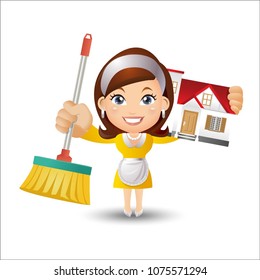 People Set - Profession - Housekeeper