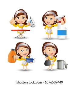 People Set - Profession - Housekeeper