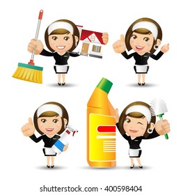 People Set - Profession - Housekeeper