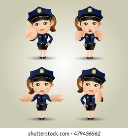 People Set - Profession - Policeman