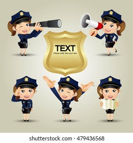 People Set - Profession - Policeman
