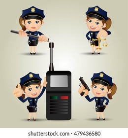 People Set - Profession - Policeman