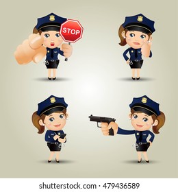 People Set - Profession - Policeman