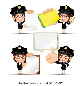 People Set - Profession - Policeman