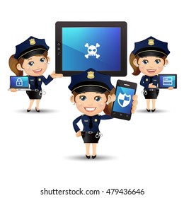 People Set - Profession - Policeman