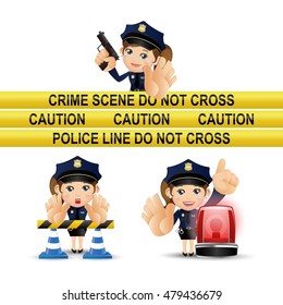 People Set - Profession - Policeman
