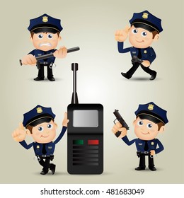 People Set - Profession - Policeman