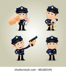 People Set - Profession - Policeman
