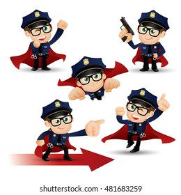 People Set - Profession - Policeman