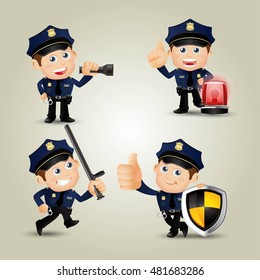 People Set - Profession - Policeman