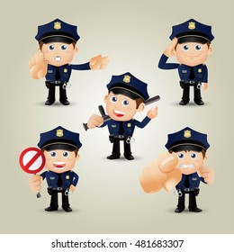 People Set - Profession - Policeman