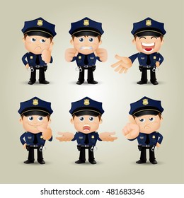 People Set - Profession - Policeman
