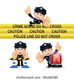 People Set - Profession - Policeman