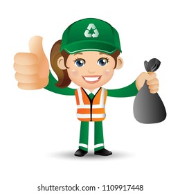 People Set - Profession - Street Cleaner
