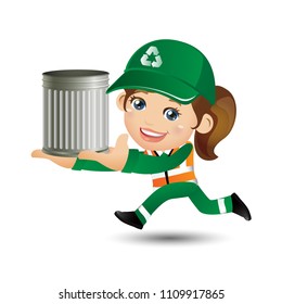 People Set - Profession - Street Cleaner