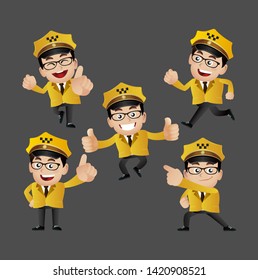 People Set - Profession - Taxi Driver