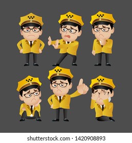 People Set - Profession - Taxi Driver