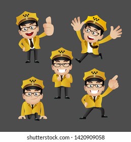 People Set - Profession - Taxi Driver