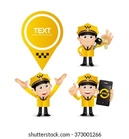 People Set - Profession - Taxi Driver