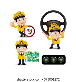 People Set - Profession - Taxi Driver