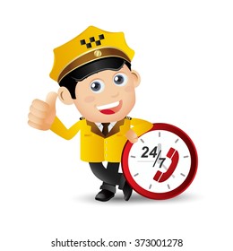 People Set - Profession - Taxi Driver