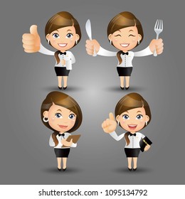 People Set - Profession - Waiter