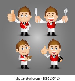People Set - Profession - Waiter
