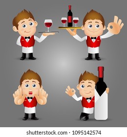 People Set - Profession - Waiter