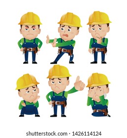 People Set - Profession - Worker. builder