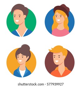 People set of vector avatars