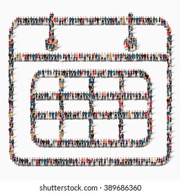  people  shape  calendar icon