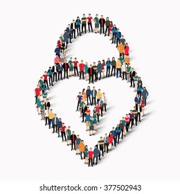  people  shape  lock love