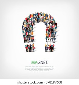 People  Shape  Magnet Horseshoe