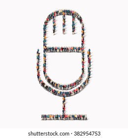people  shape  microphone Icon