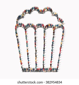 people shape  popcorn