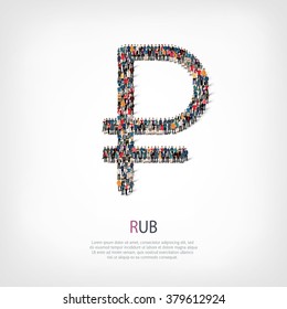 people shape  pound sign ruble