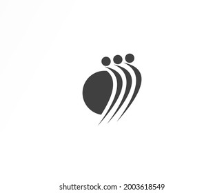 people shape vector logo design icon