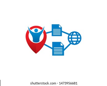 People Share Files Logo Symbol Icon Stock Vector (Royalty Free ...