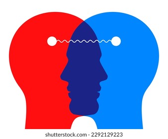 People sharing ideas and thoughts. Human communications concept vector illustration.