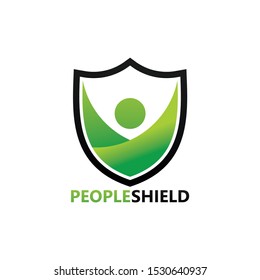 People Shield Logo Template Design