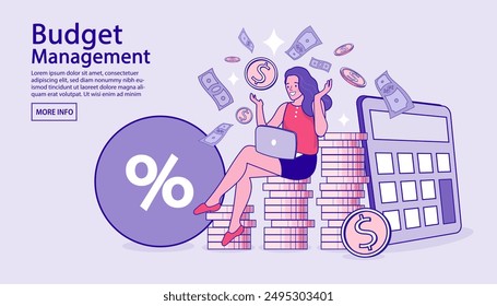 People shop online. E-commerce and online shopping. Shop Discount or Shopping Activity, Advertising. Loan lending of money from bank, personal loans. Cartoon People Vector Illustration.