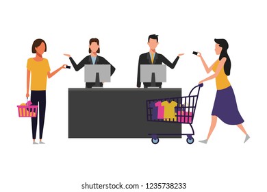 People and shopping
