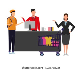 People and shopping